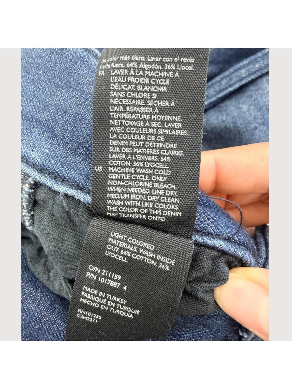 COS Chambray Wide Leg Trouser Jeans Lyocell Denim Size 8 - Picture 4 of 9